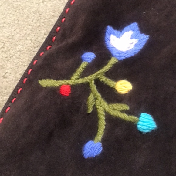 ⚡️FINAL PRICE⚡️ Moschino Cheap and Chic Vintage Flower Leather Skirt - Picture 8 of 16